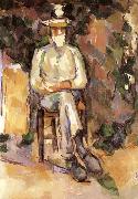 Paul Cezanne Portrait du jardinier Vallier oil painting reproduction